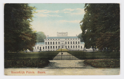 18096 Gezicht op het Paleis Soestdijk te Soestdijk (gemeente Baarn).